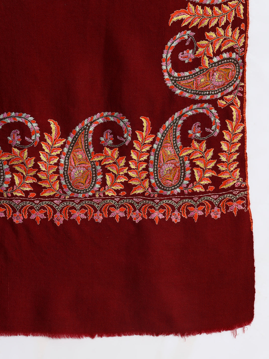 Handcrafted Pashmina Sozni Dordaar Shawl