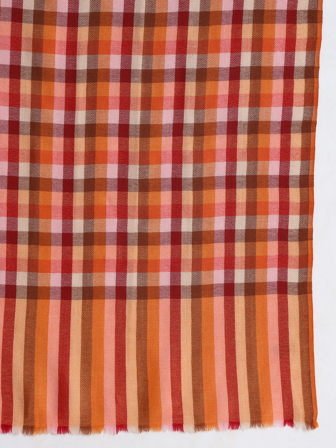 Fine Wool Check Stole – 100% Soft Wool | Classic Checks, Effortless Style