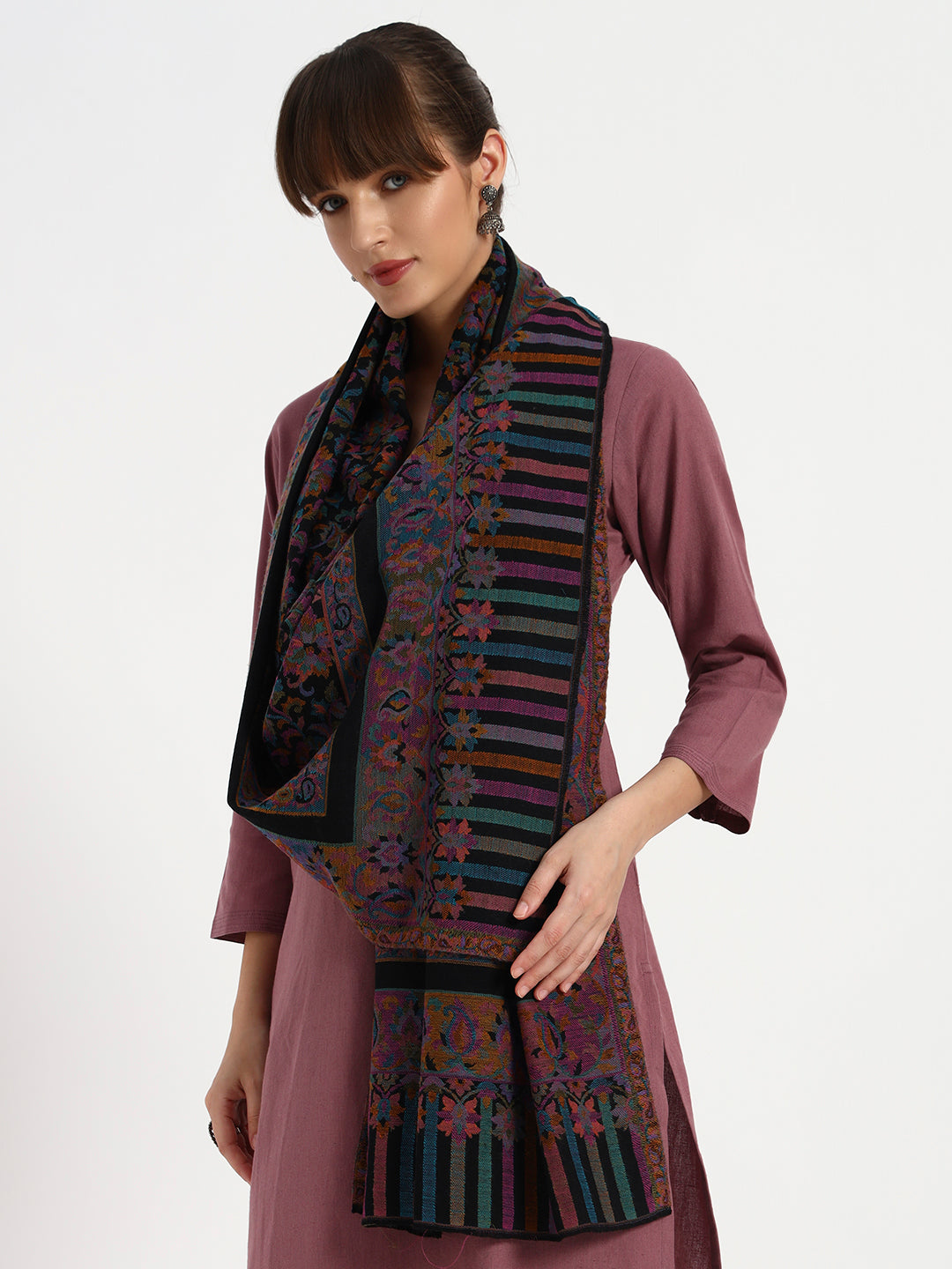 Women's Elegant Wool Kani Jamawar Stole