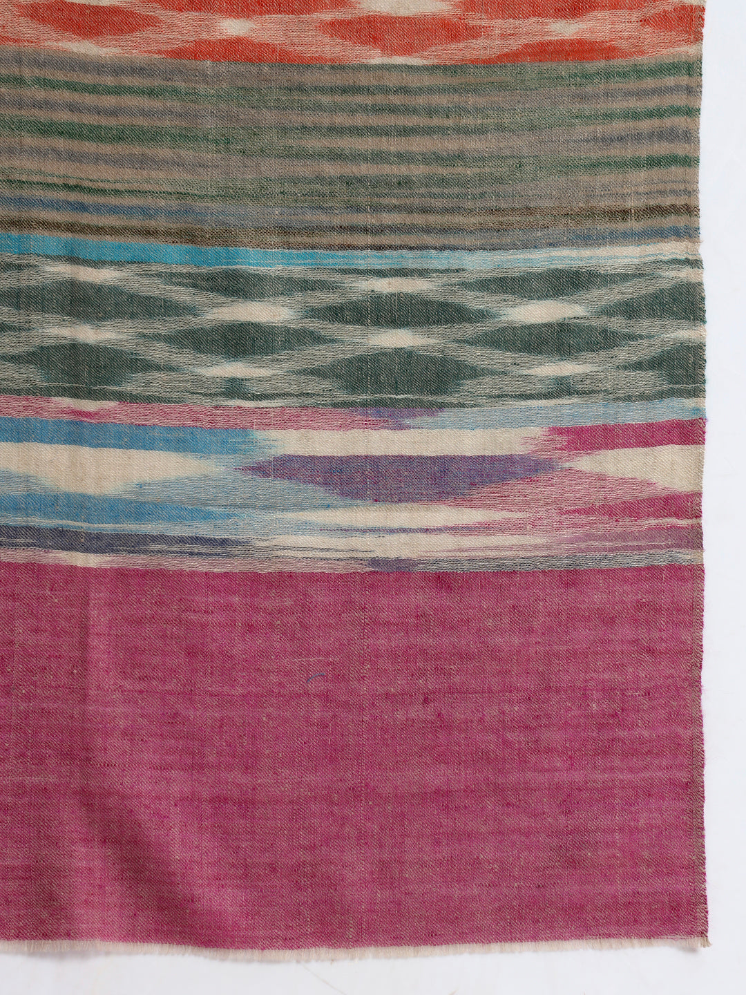 Handcrafted Pashmina Stripe & Diamond Stole