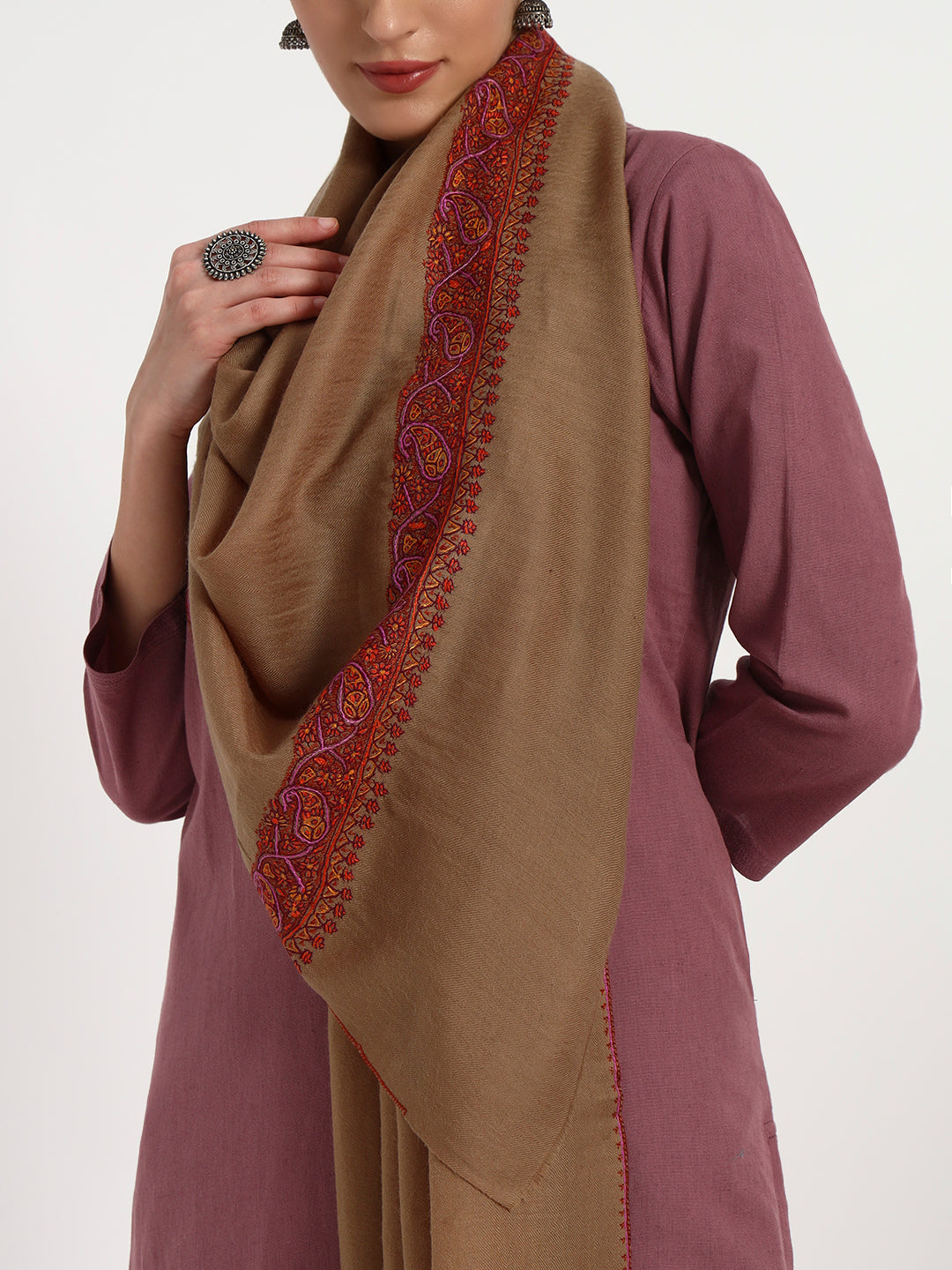 Women's Sozni Palladaar Fine Wool Stole