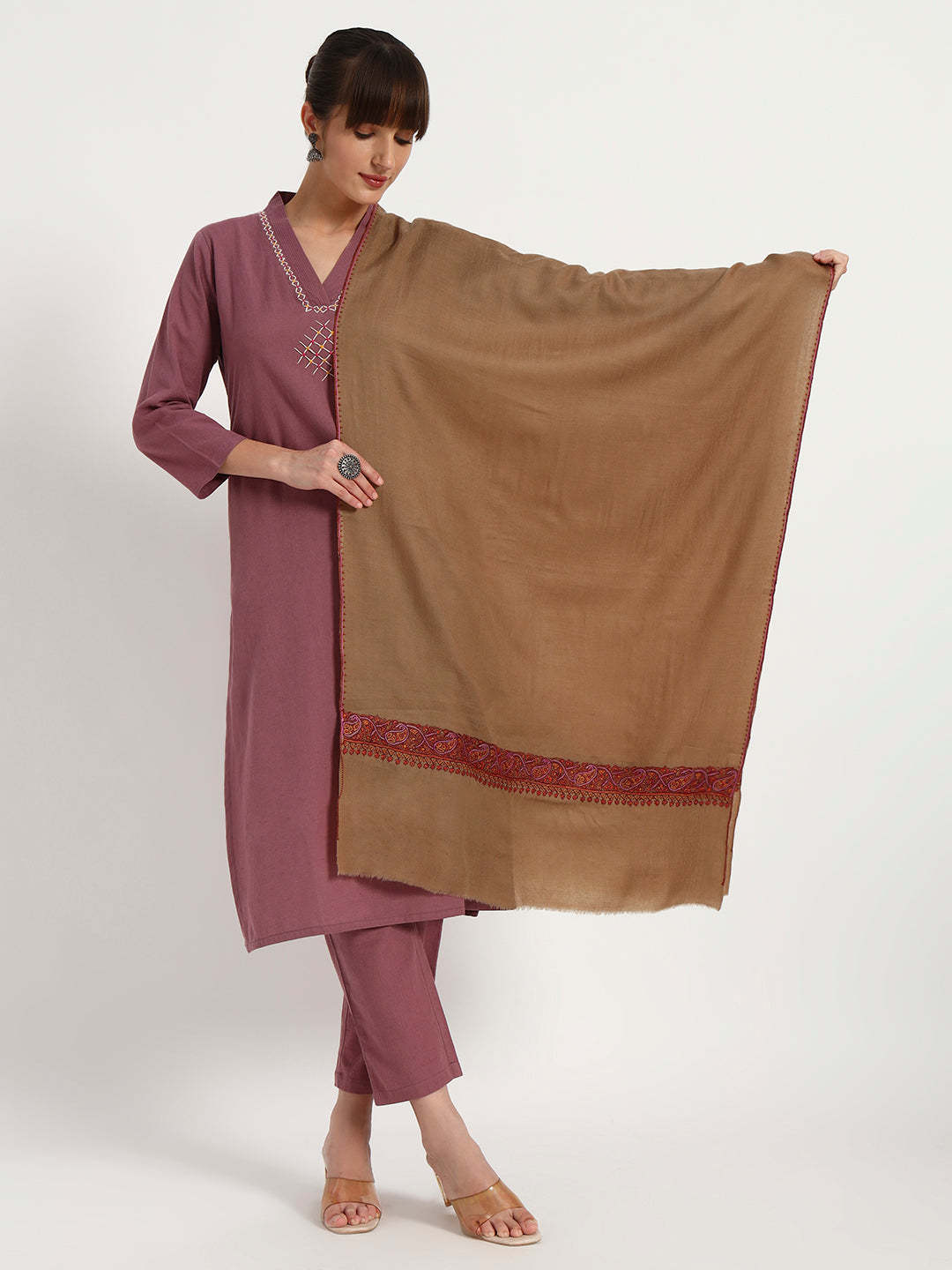 Women's Sozni Palladaar Fine Wool Stole