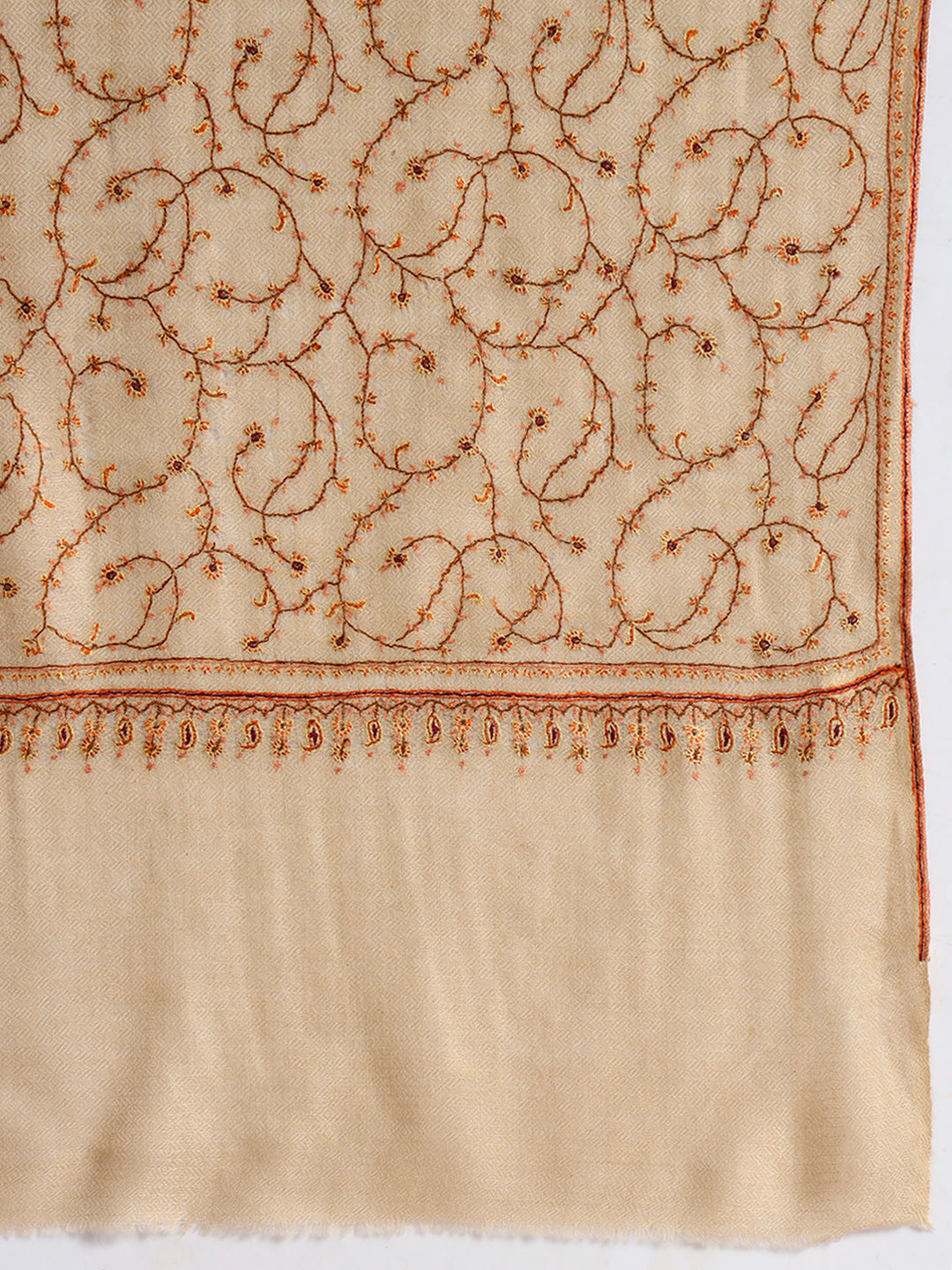 Handcrafted Pashmina Sozni Jaal Stole for Women