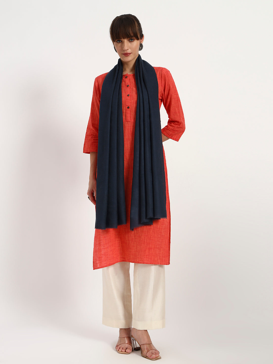 Women's Handcrafted Pashmina Plain Stole