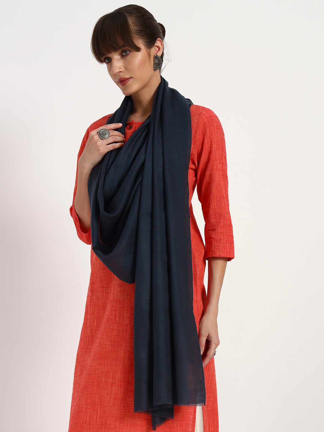 Women's Handcrafted Pashmina Plain Stole