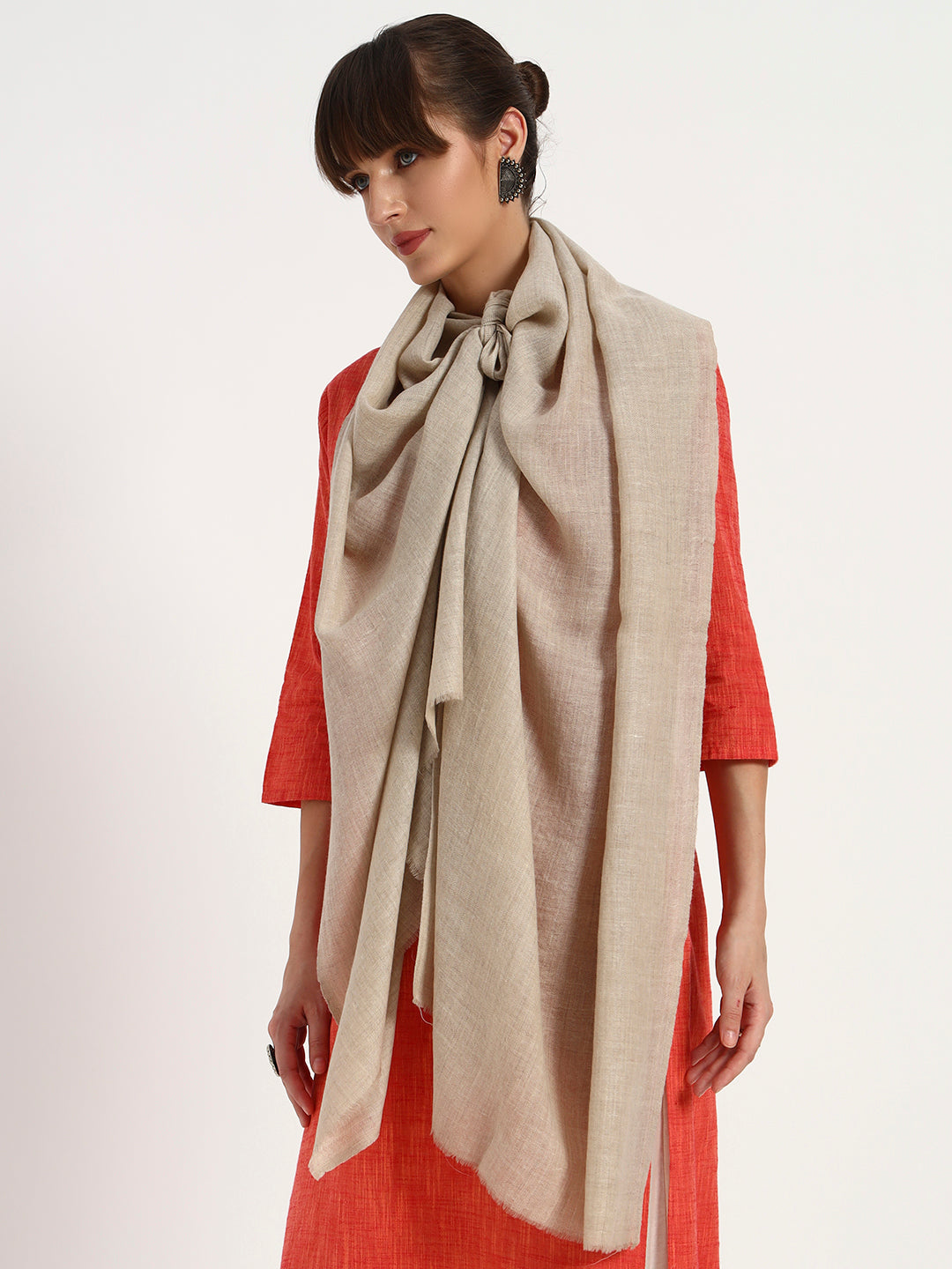 Handcrafted Plain Pashmina Stole
