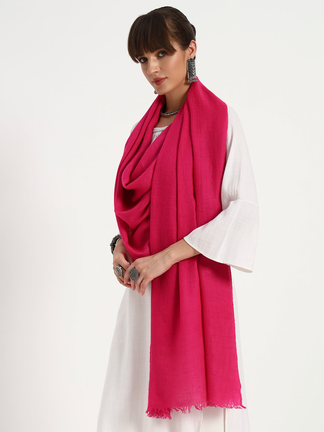 Women's Knitted Wool Blend Stole