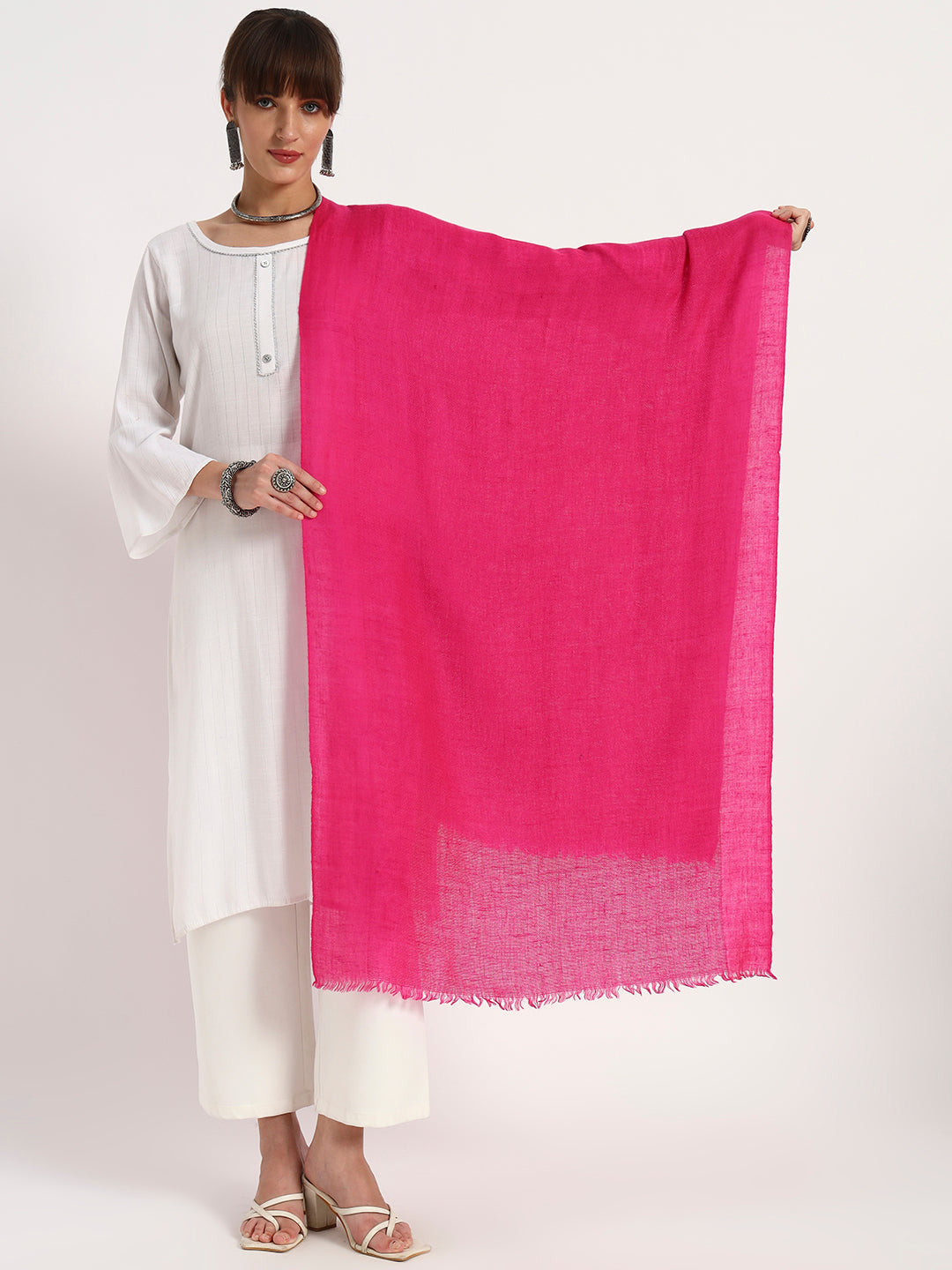 Women's Knitted Wool Blend Stole