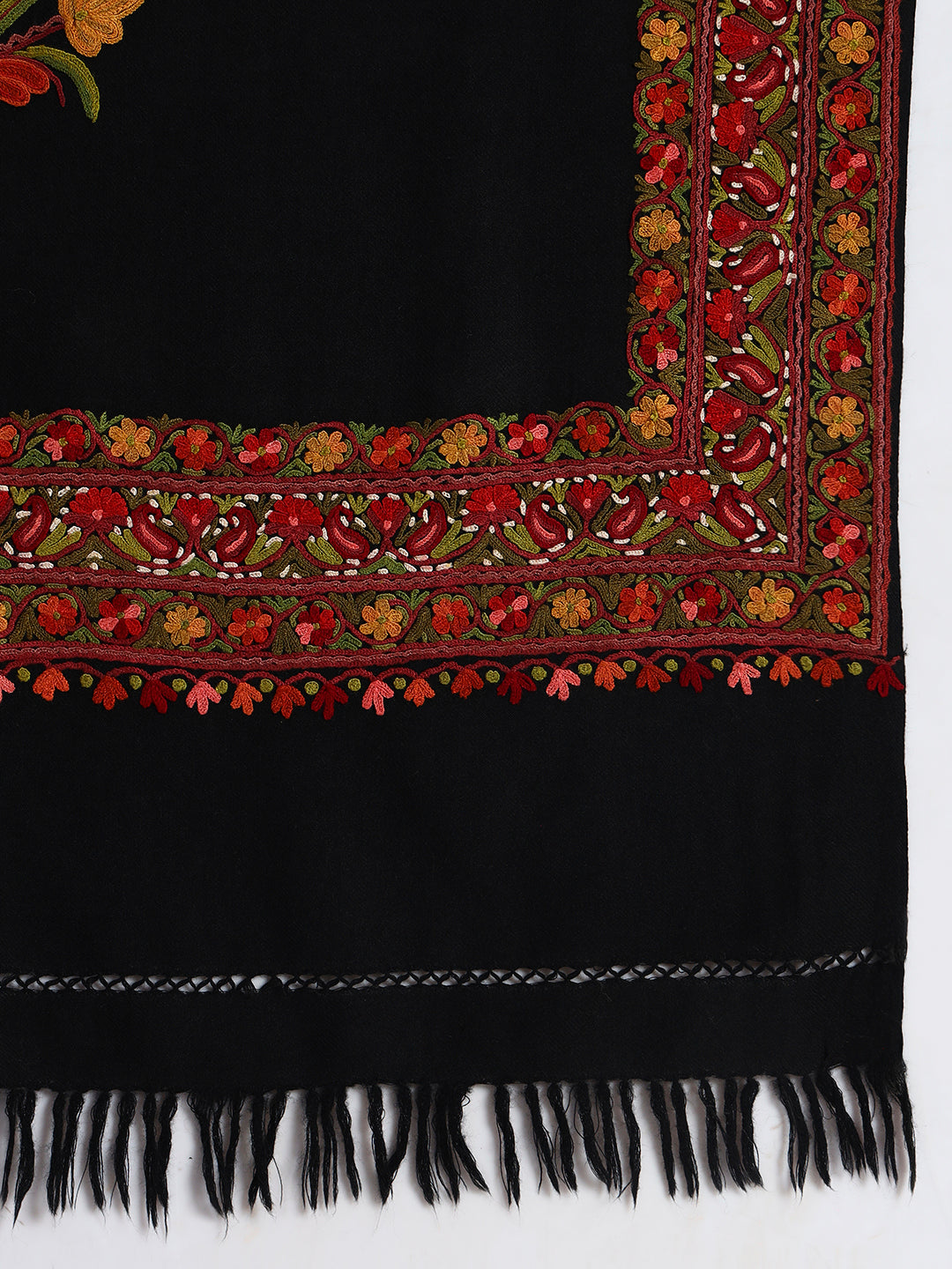 Women's Wool Ari Hand-Embroidered Stole