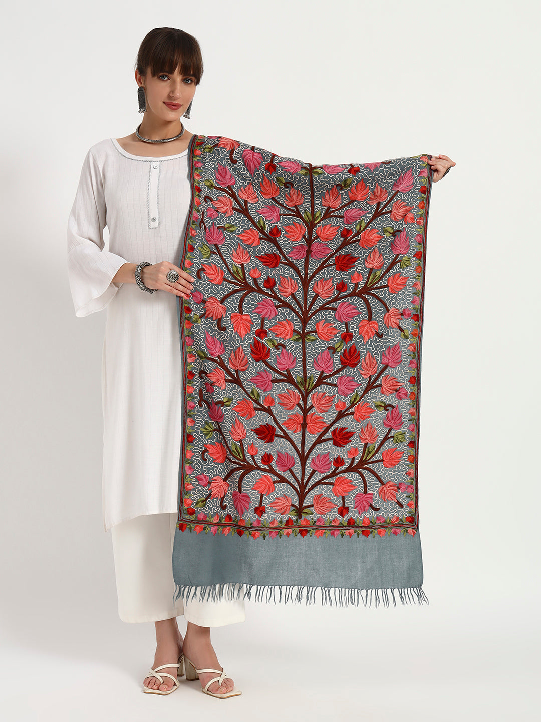 Women’s Wool Ari Jamawar Stole