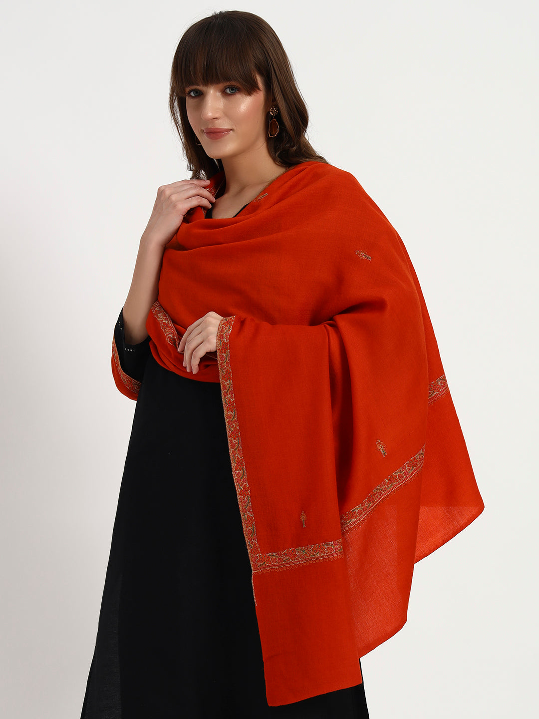 Women's Sozni Hashidaar Shawl