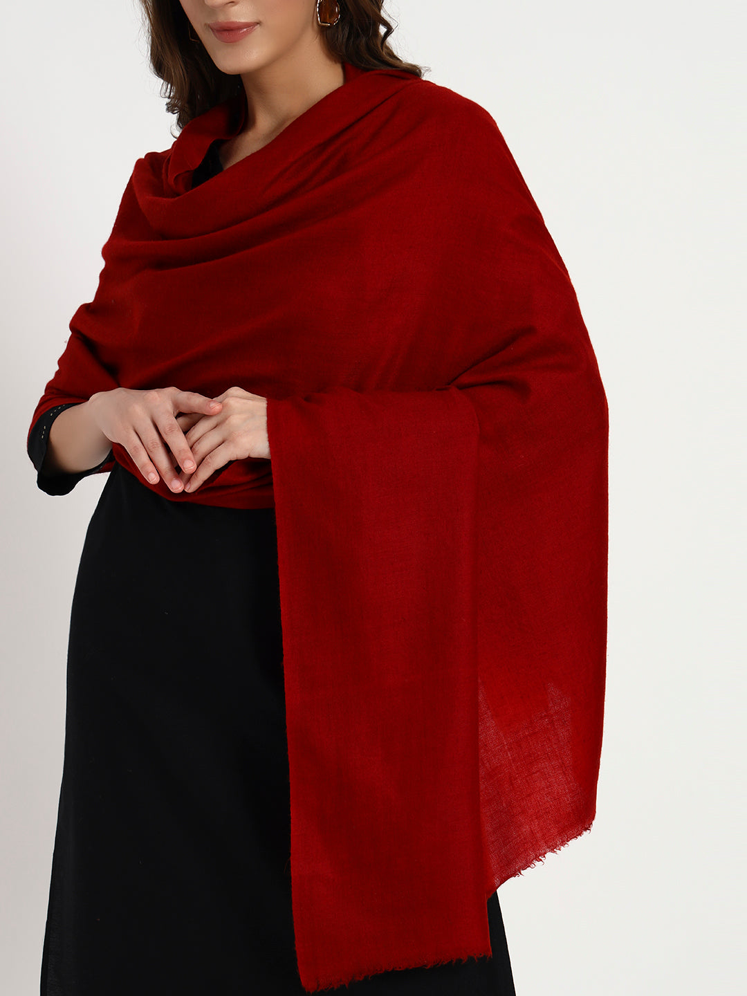 Women's Handcrafted Plain Pashmina Shawl