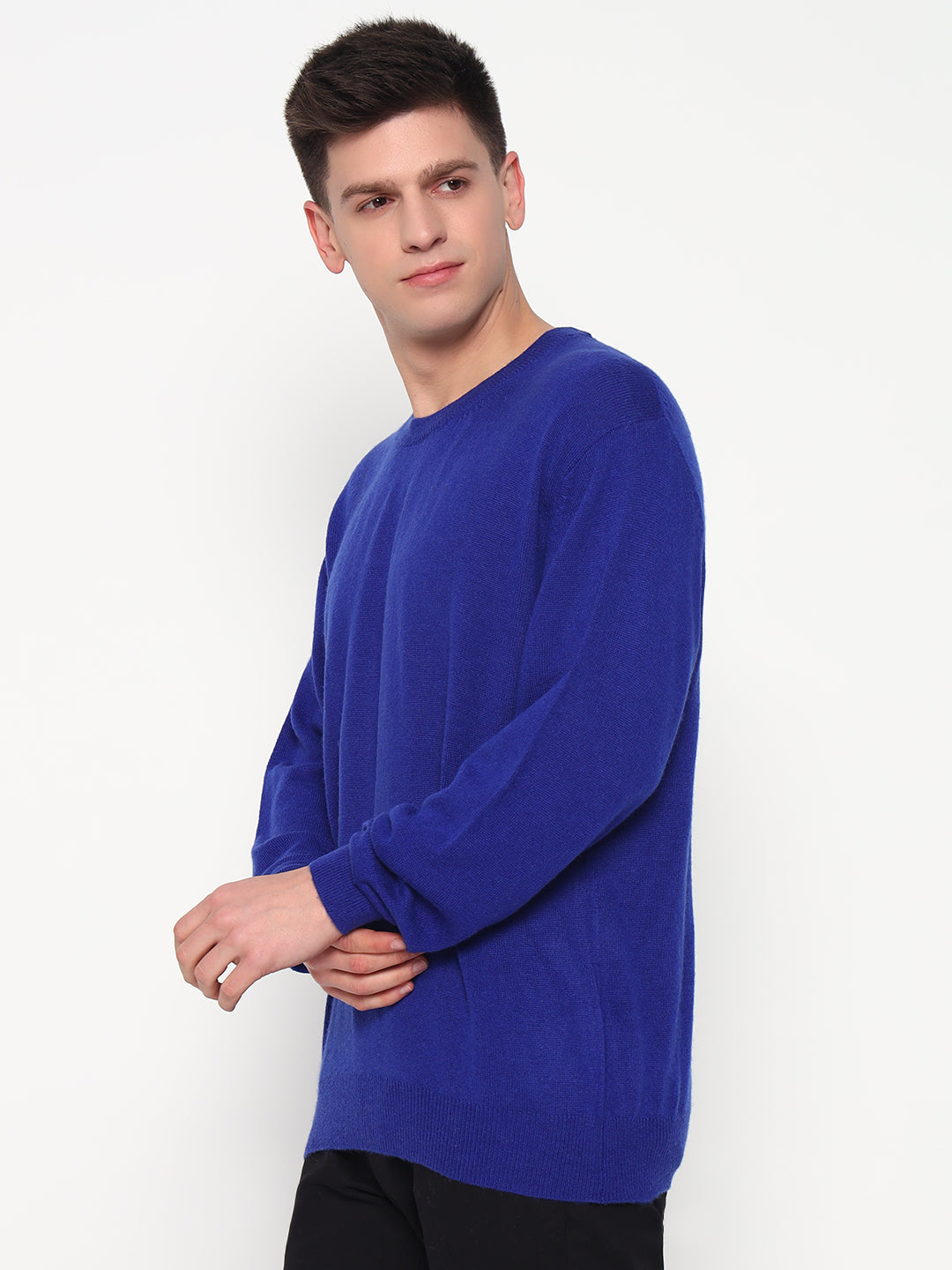 Men's Cashmere Round Sweater