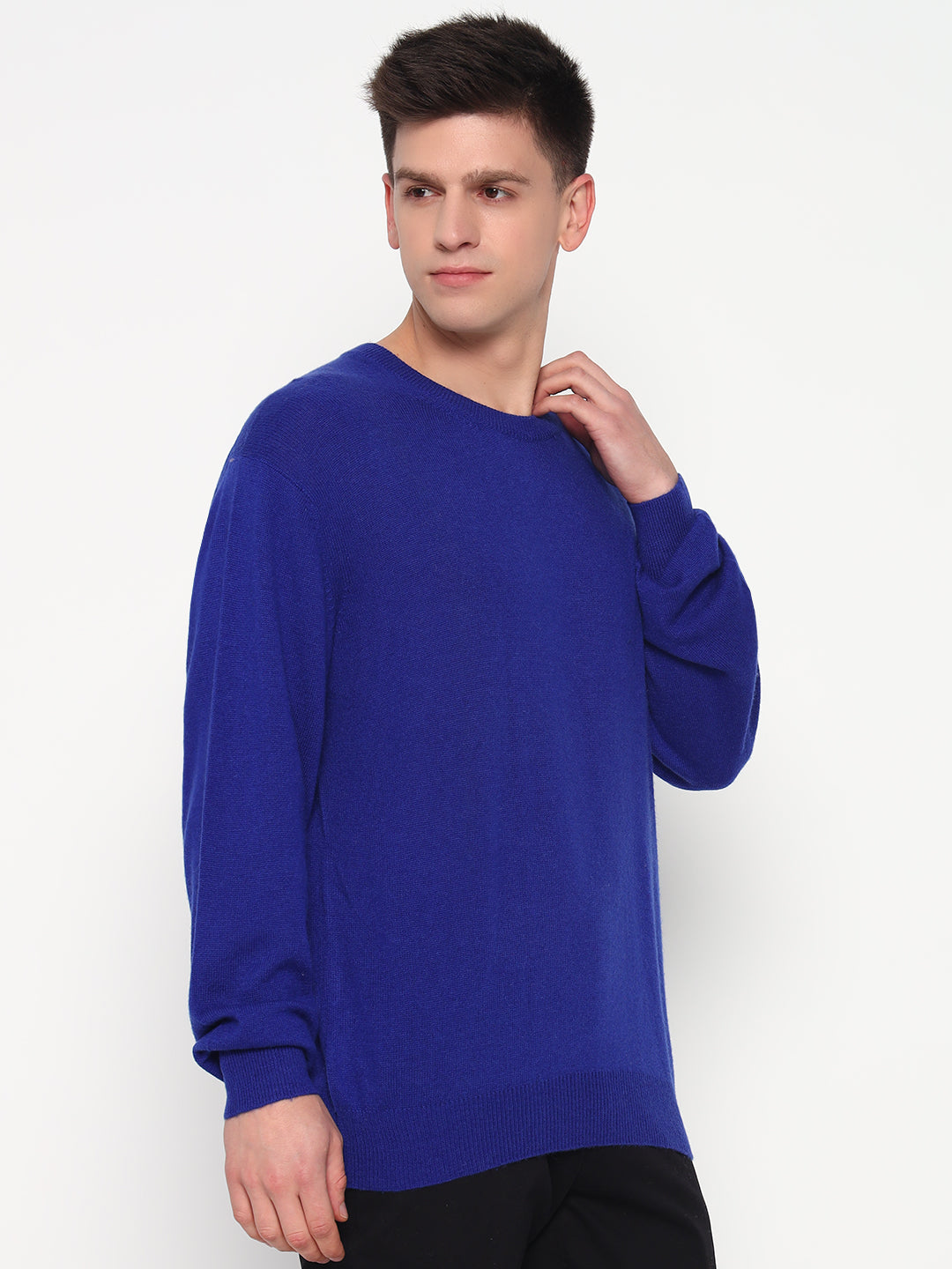 Men's Cashmere Round Sweater