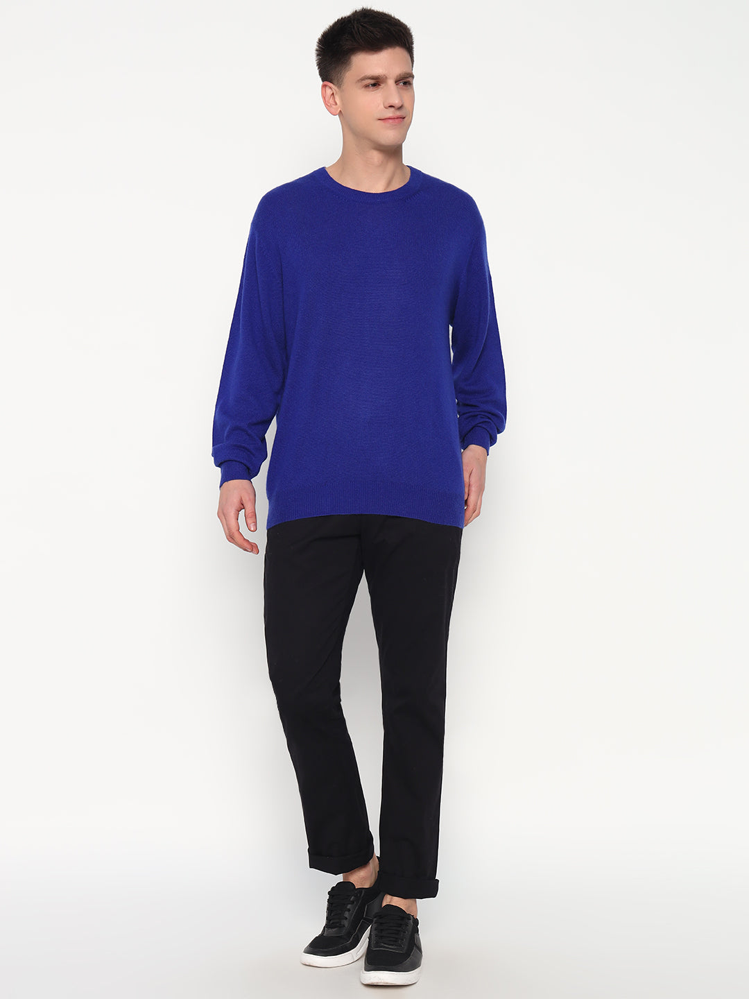 Men's Cashmere Round Sweater