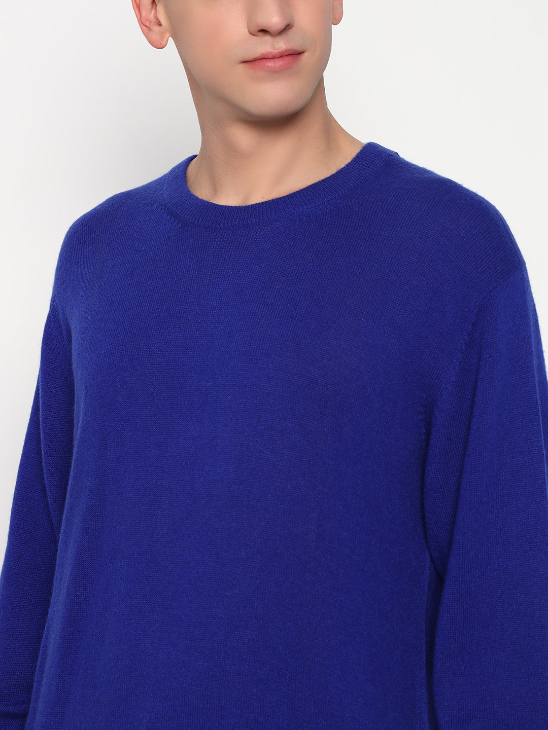 Men's Cashmere Round Sweater