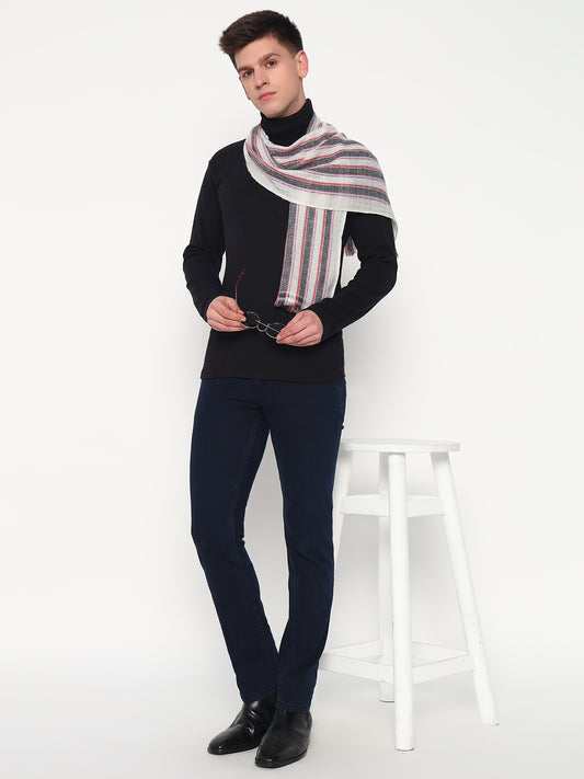 Men's Striped Light Pashmina Muffler