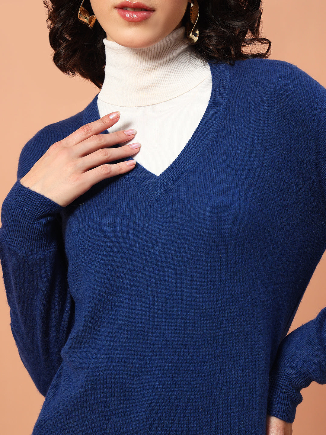 Women's V-Neck Cashmere Sweater