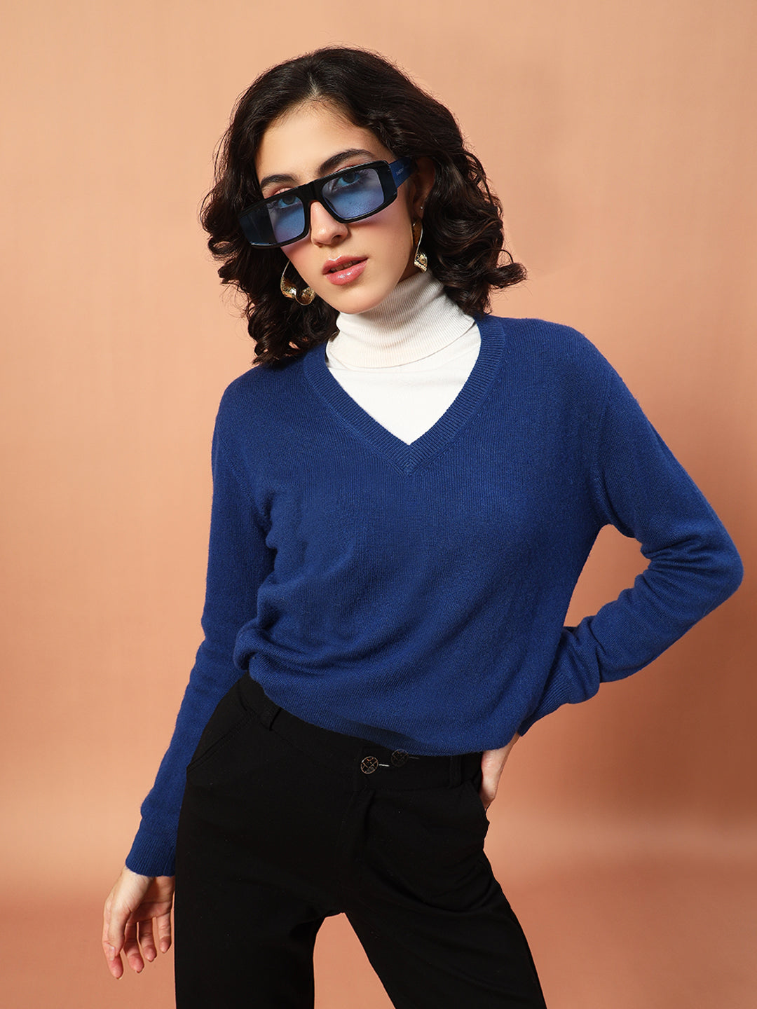 Women's V-Neck Cashmere Sweater