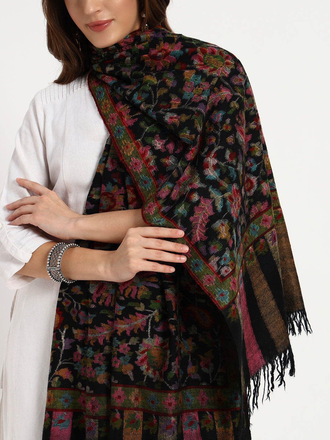 Kani Jamawar Handcrafted Pashmina Shawl 