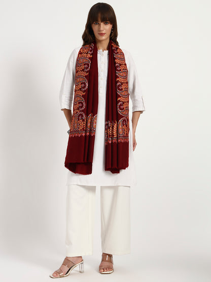 Handcrafted Pashmina Sozni Dordaar Shawl