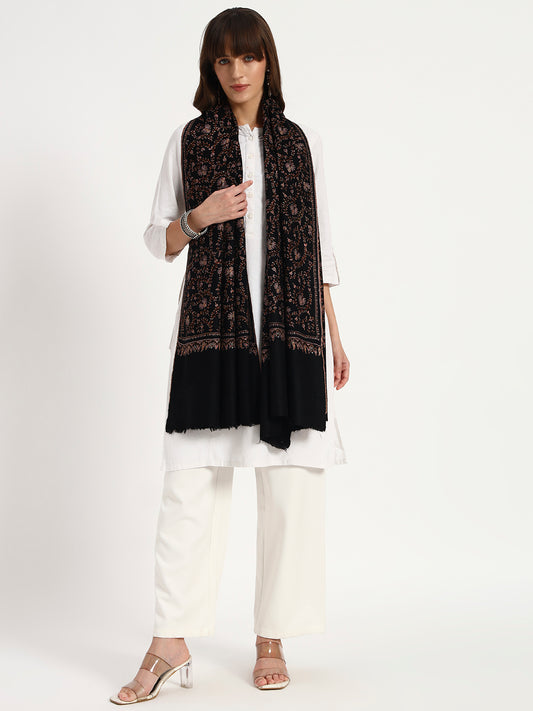 Handcrafted Pashmina Sozni Jaal Shawl for Women