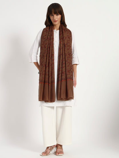 Women's Fine Wool Sozni Jaal Shawl