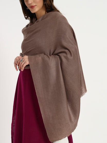 Handcrafted Pashmina Plain Shawl – 100% Pure Pashmina | Minimalist Luxury from Kashmir