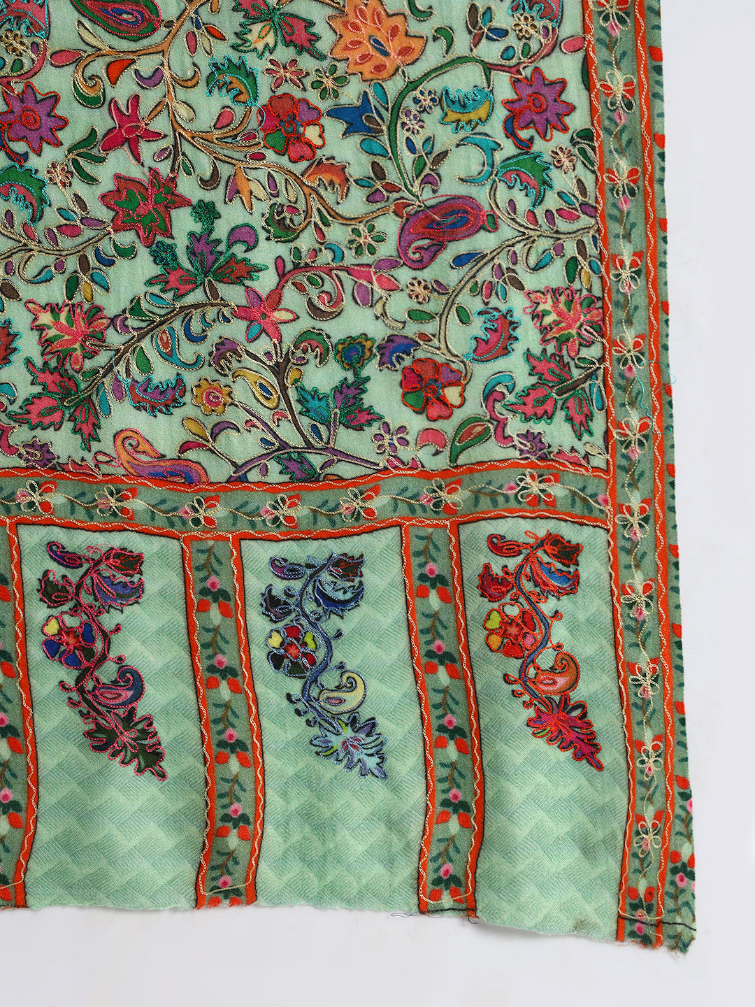 Women’s Kalamkari-Inspired Printed & Ari Embroidered Stole