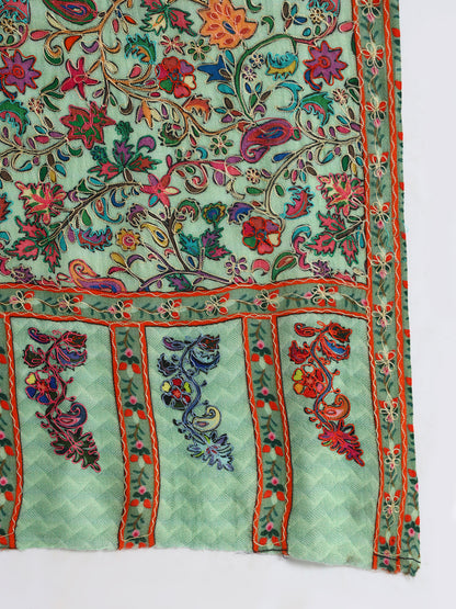 Women’s Kalamkari-Inspired Printed & Ari Embroidered Stole