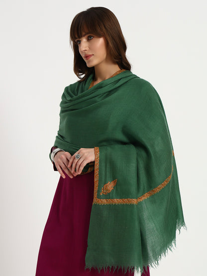Women's handcrafted Pashmina Sozni Hashidaar Shawl
