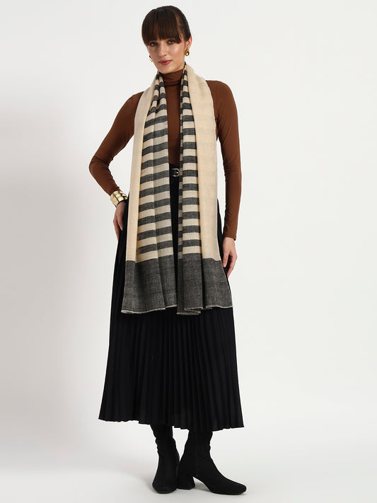 Handcrafted Pashmina Striped Stole