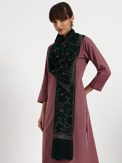 Women's Handcrafted Pashmina Sozni Jaal Stole