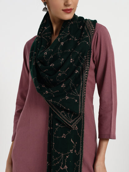 Women's Handcrafted Pashmina Sozni Jaal Stole