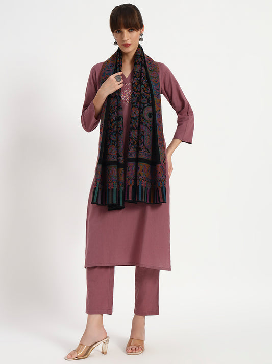 Women's Elegant Wool Kani Jamawar Stole