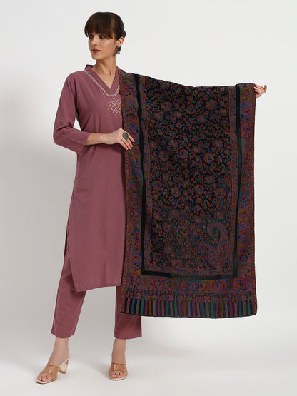 Women's Elegant Wool Kani Jamawar Stole