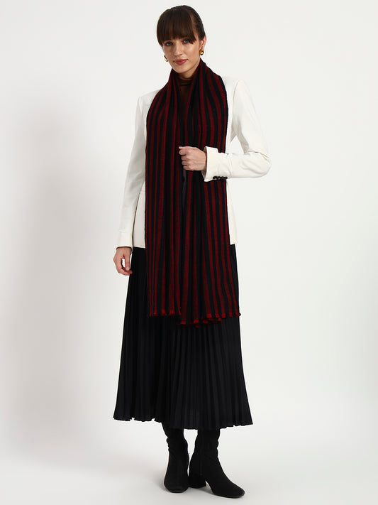 Handcrafted 4-Ply Striped Pashmina Stole
