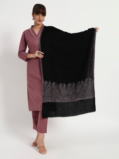 Women's Handcrafted Pashmina Sozni Palladaar Stole