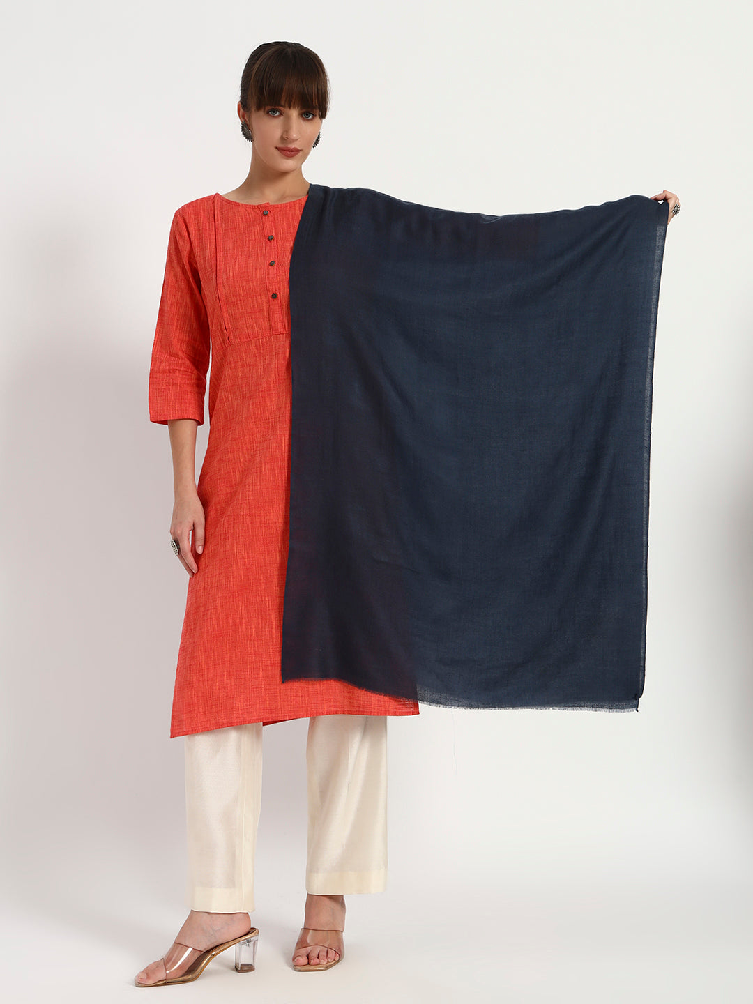 Women's Handcrafted Pashmina Plain Stole