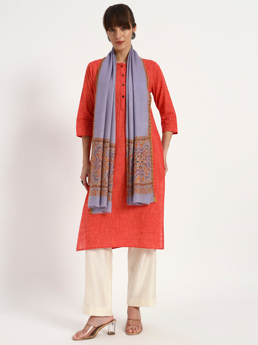Handcrafted Pashmina Sozni Palladaar Stole