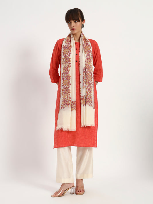Women's Premium Fine Wool Kani Dordaar Stole