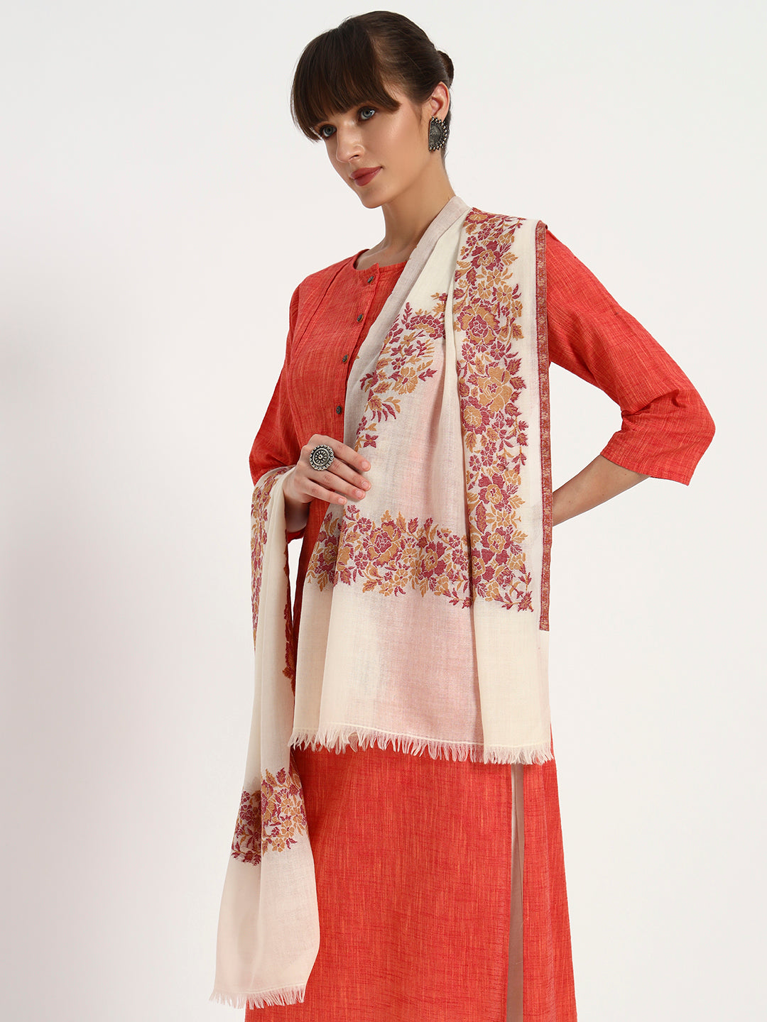 Women's Premium Fine Wool Kani Dordaar Stole