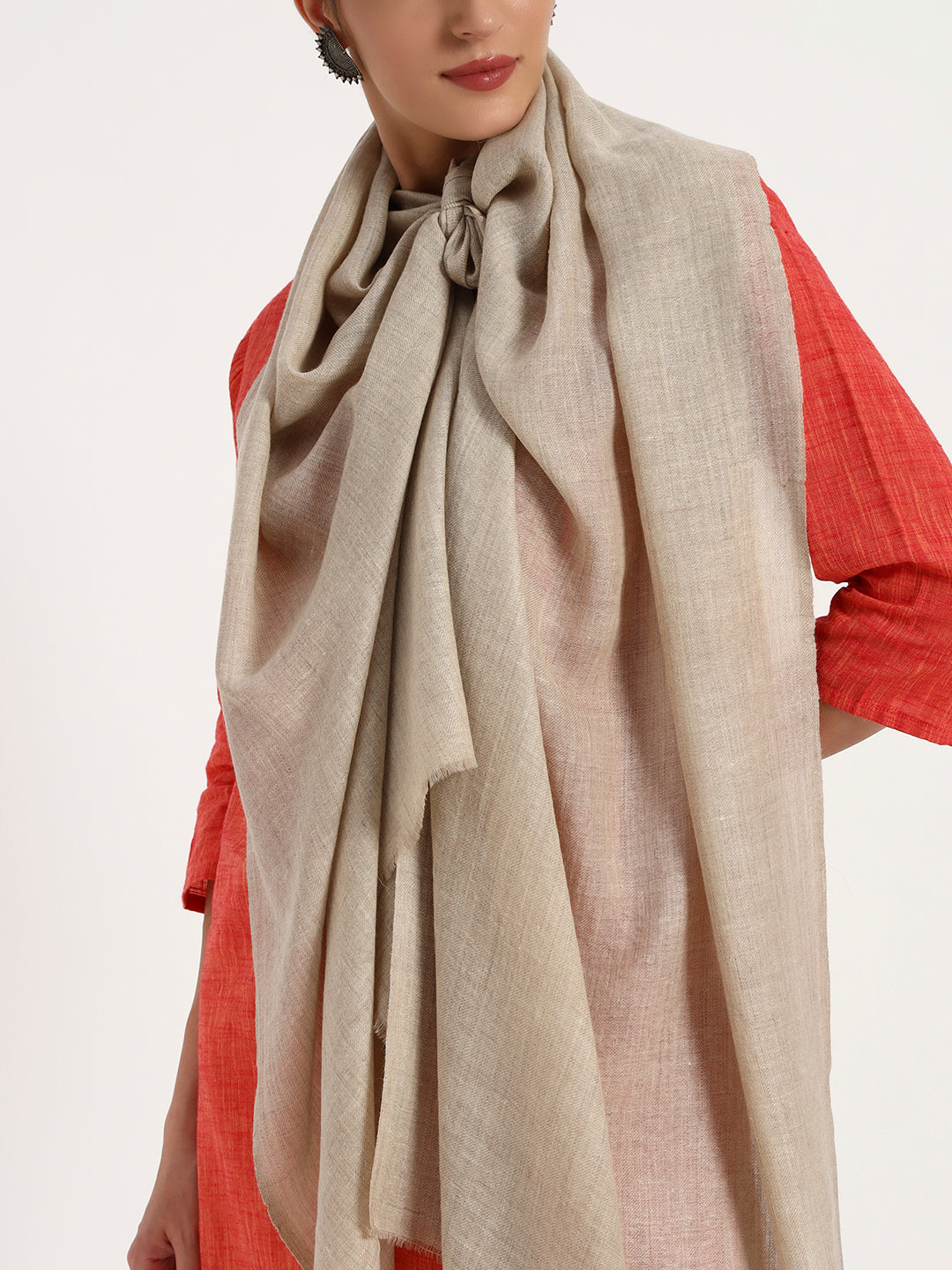 Handcrafted Plain Pashmina Stole
