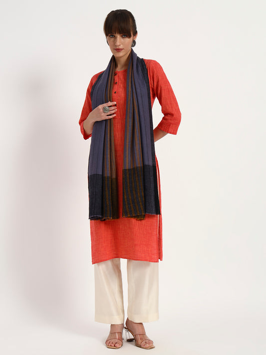 Women's Handcrafted Pashmina Stripe Stole
