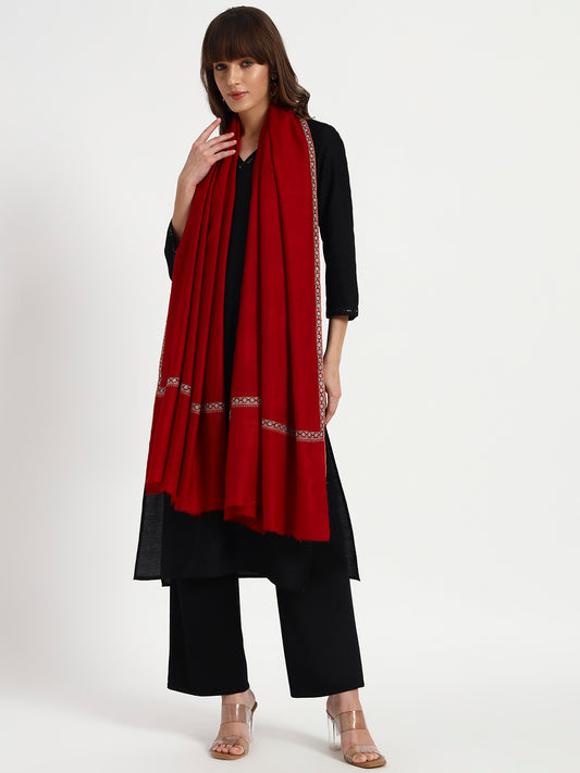 Women's handcrafted Pashmina Sozni Hashidaar Shawl
