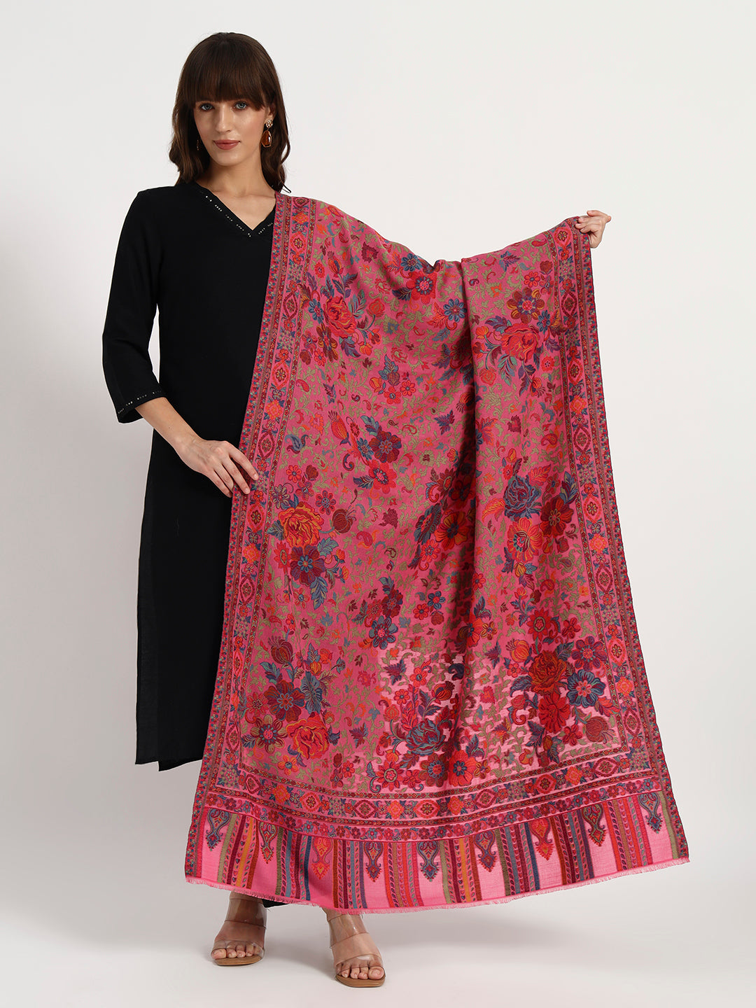 Women’s Kani Jamawar Shawl | Timeless Elegance in 100% Fine Wool