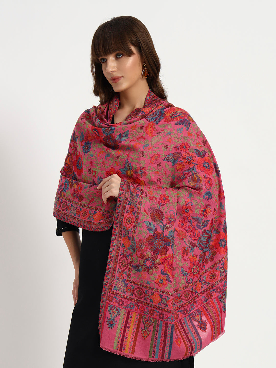 Women’s Kani Jamawar Shawl | Timeless Elegance in 100% Fine Wool