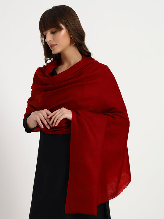 Women's Handcrafted Plain Pashmina Shawl