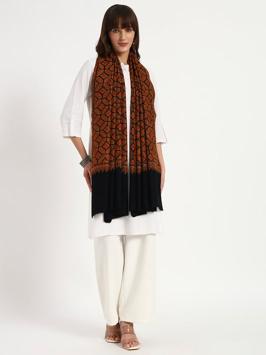 Women’s Sozni Jamawar Hand Embroidered Shawl