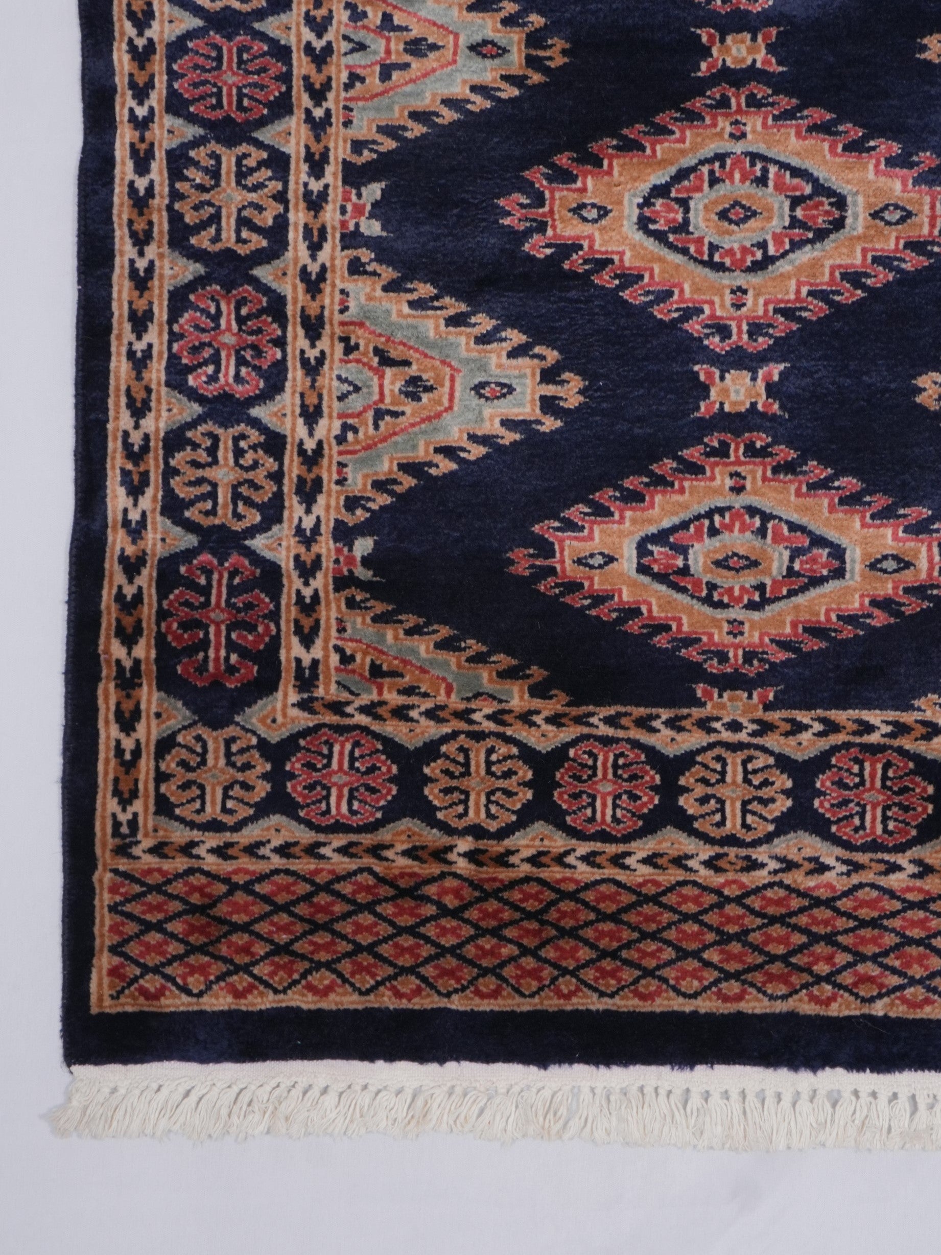 Hand-knotted Bukhara Carpet Rug